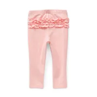 Okie Dokie Baby Girls Full Length Ruffle Back Leggings