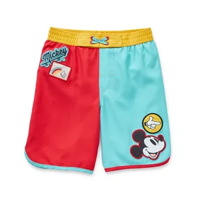 Disney Collection Little & Big Boys Mickey and Friends Mickey Mouse Swim Trunks