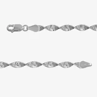 Made in Italy Sterling Silver 8 Inch Solid Herringbone Chain Bracelet