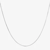 Made Italy Sterling Silver 16 Inch Solid Snake Chain Necklace