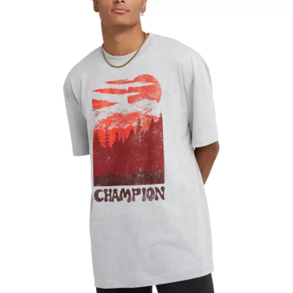 Champion Big and Tall Mens Crew Neck Short Sleeve Graphic T-Shirt