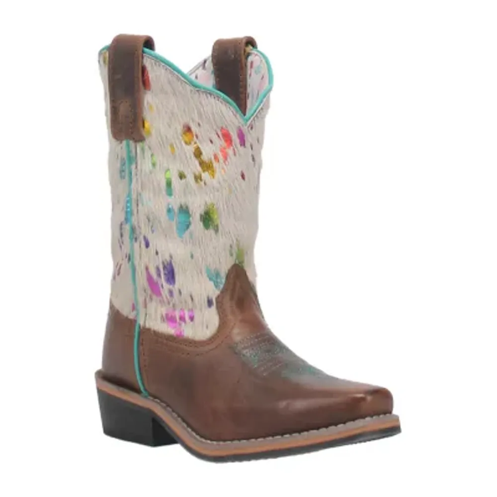 Dan Post Little & Big  Girls Rumi Block Heel Cowboy Boots