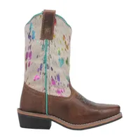 Dan Post Little & Big  Girls Rumi Block Heel Cowboy Boots