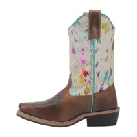 Dan Post Little & Big  Girls Rumi Block Heel Cowboy Boots