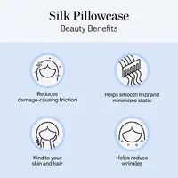 Madison Park Single Silk Pillowcase