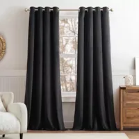 G.H. Bass & Co. Clark Blackout Grommet Top Set of 2 Curtain Panel