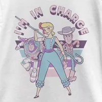 Little & Big Girls Crew Neck Short Sleeve Toy Story Graphic T-Shirt