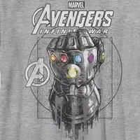 Little & Big Boys Crew Neck Short Sleeve Avengers Marvel Graphic T-Shirt