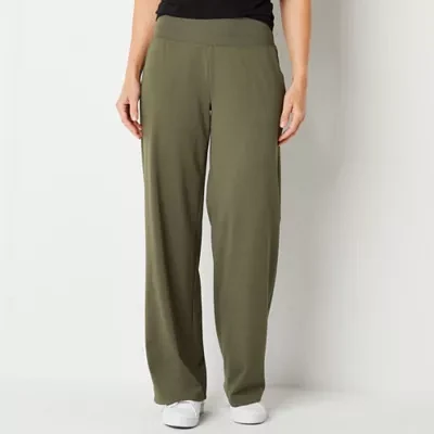 Stylus Womens High Rise Wide Leg Pant