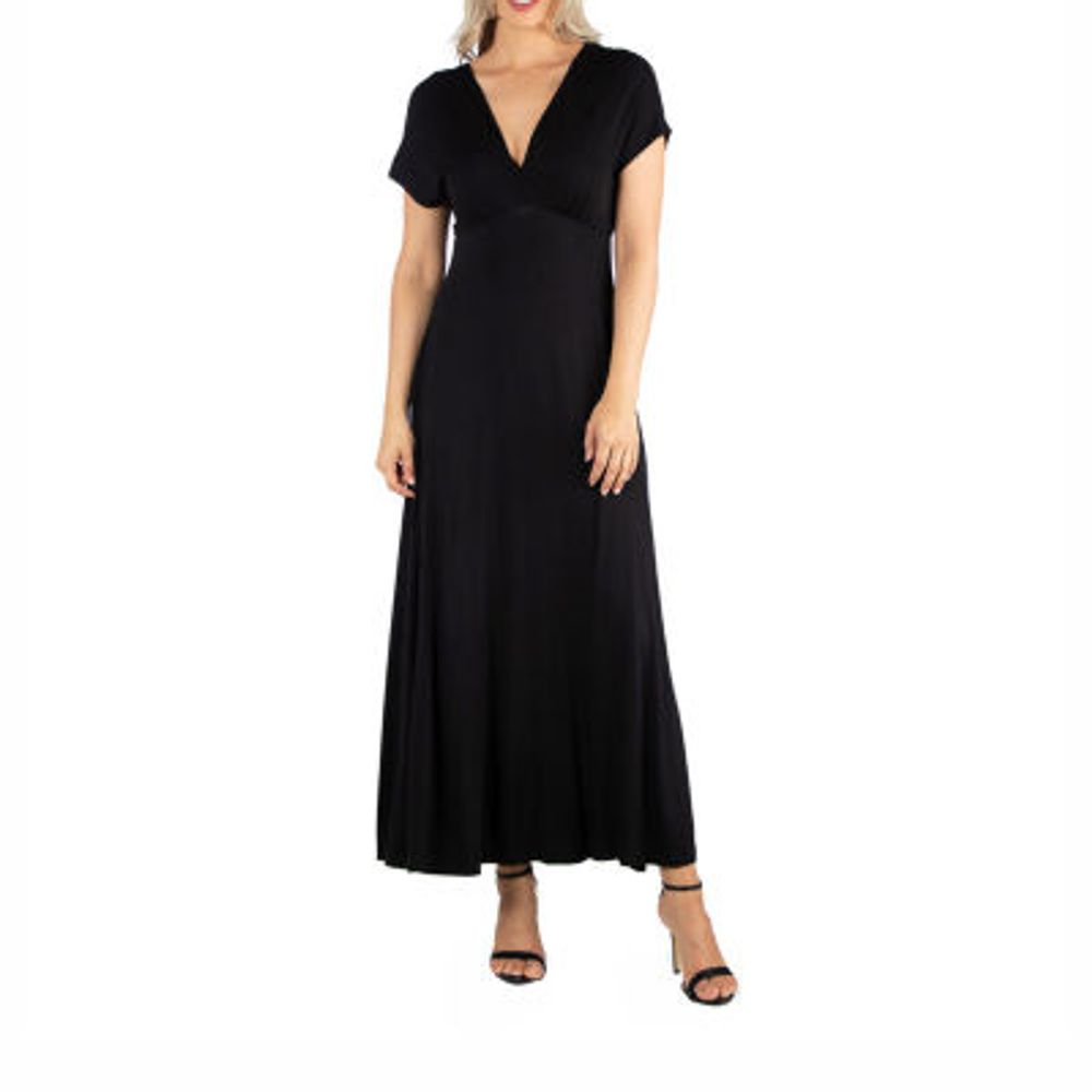 24/7 Comfort Apparel Casual Maxi Dress with Sleeves - JCPenney