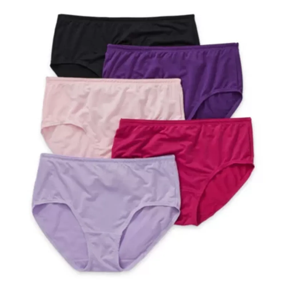 Fruit of the Loom Ladies Breathable 5 Pack Brief Panty 5dpblb1