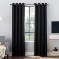 Sun Zero Oslo Energy Saving 100% Blackout Grommet Top Single Curtain Panel