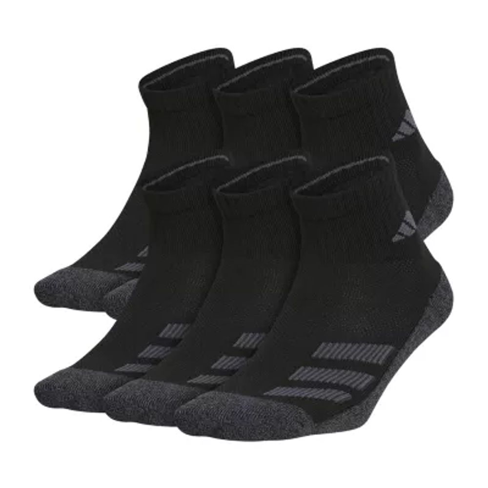 adidas 6 Pair Quarter Ankle Socks Boys