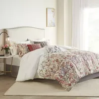 Madison Park Fiona Cotton Printed 7-pc. Floral Embroidered Comforter Set