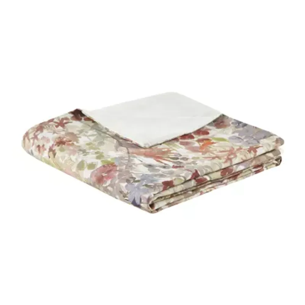 Madison Park Fiona Cotton Printed 3-pc. Floral Duvet Cover Set