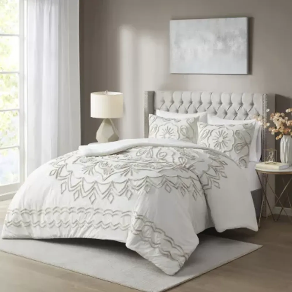 Madison Park Juliana Cotton Chenille 3-pc. Medallion Comforter Set
