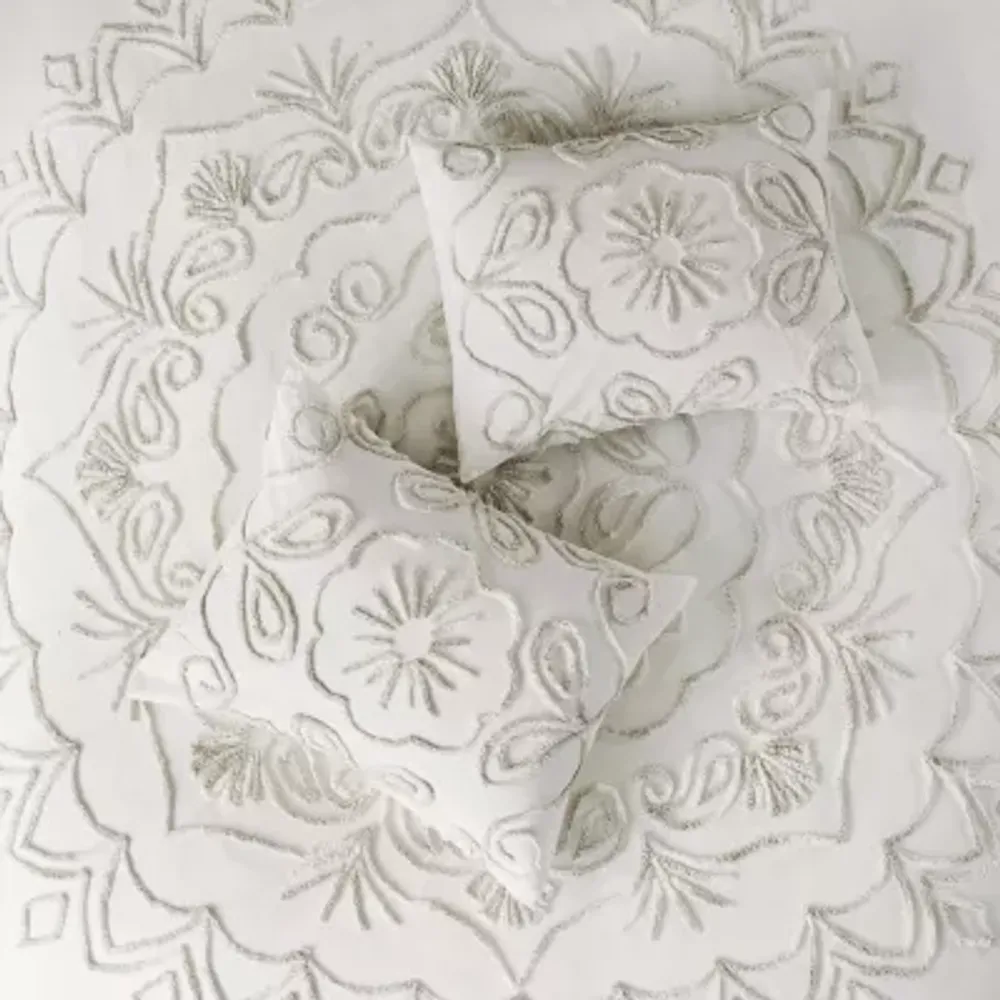 Madison Park Juliana Cotton Chenille 3-pc. Medallion Comforter Set