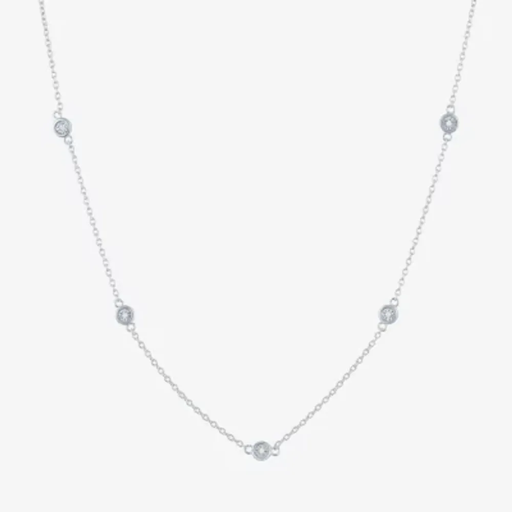 Diamond Addiction (G-H / Si2-I1) Womens 1/5 CT. Lab Grown White 10K Gold Pendant Necklace