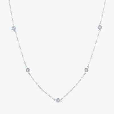 Diamond Addiction (G-H / Si2-I1) Womens 1/5 CT. Lab Grown White 10K Gold Pendant Necklace