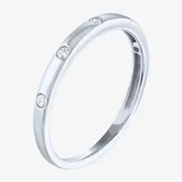 (G-H / Si2-I1) 2MM 1/10 CT. T.W. Lab Grown White Diamond 10K Gold Wedding Band