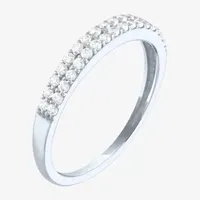 (G-H / Si2-I1) 3MM 1/4 CT. T.W. Lab Grown White Diamond 10K Gold Anniversary Wedding Band