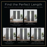 Eclipse Kerry Energy Saving Blackout Rod Pocket Set of 2 Curtain Panel