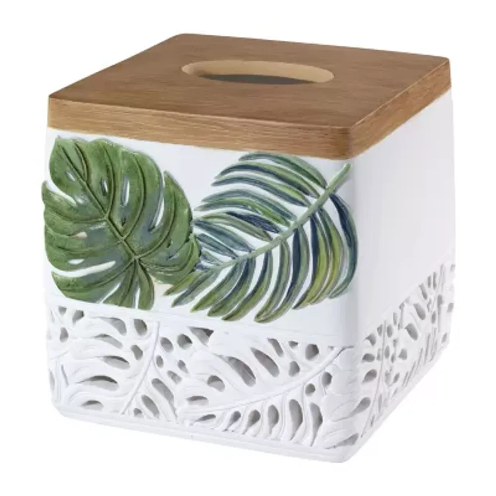 Avanti Viva Palm Tissue Box Cover