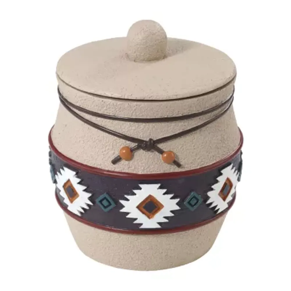 Avanti Navajo Dance Hand Painted Bathroom Canister