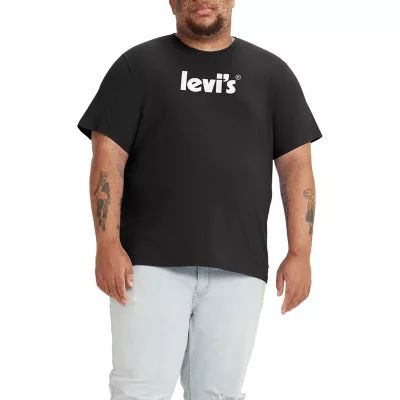Levi's Big and Tall Mens Crew Neck Short Sleeve Regular Fit Graphic T-Shirt