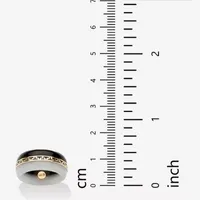 10MM Genuine White Jade 14K Gold Band