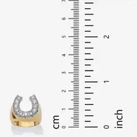 DiamonArt® Mens 1 1/10 CT. T.W.  White Cubic Zirconia 18K Gold Over Brass Round Fashion Ring