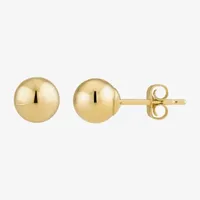 10K Gold 7mm Ball Stud Earrings