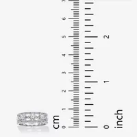 DiamonArt® 6.5MM 1/4 CT. T.W. White Cubic Zirconia Sterling Silver Round Band