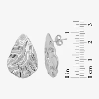 Silver Reflections Pure Silver Over Brass Drop Earrings