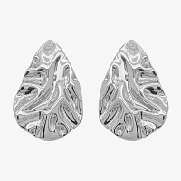 Silver Reflections Pure Silver Over Brass Drop Earrings