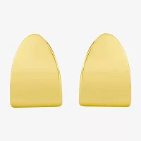 Silver Reflections Womens 14K Gold Over Brass 16mm Hoop Earrings