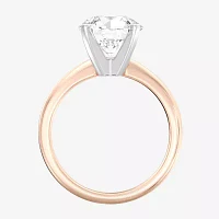 (G / Vs2) Womens 3 CT. Lab Grown White Diamond 14K Rose Gold Round Solitaire Engagement Ring