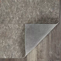 LINON UNDERLAY SOLID RECTANGULAR ACCENT RUG