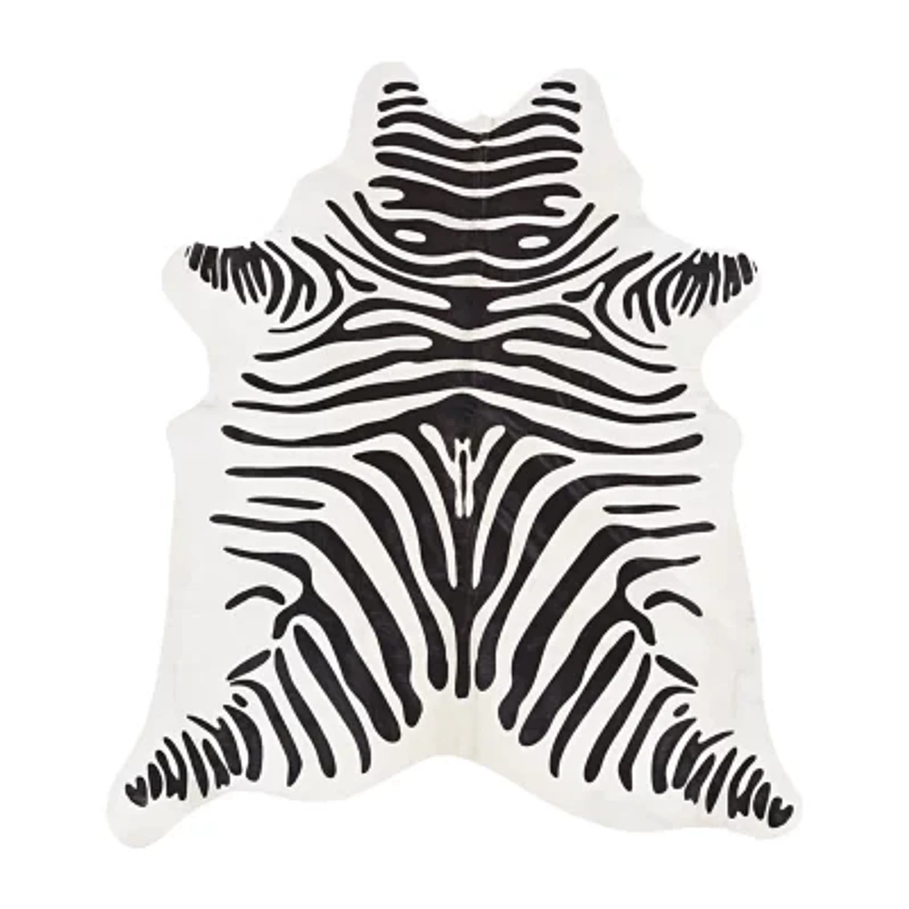 LINON COWHIDE SOLID AREA RUG
