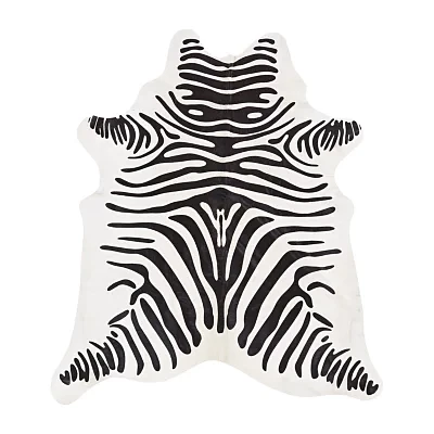 LINON COWHIDE SOLID AREA RUG