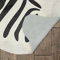 LINON COWHIDE SOLID AREA RUG