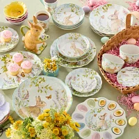 Certified International Easter Meadow 4-pc. Earthenware Dessert Plate