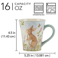Certified International Easter Meadow 4-pc. Holiday Coffee Mug
