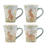 Certified International Easter Meadow 4-pc. Holiday Coffee Mug