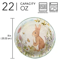 Certified International Easter Meadow 4-pc. Earthenware Soup Bowl