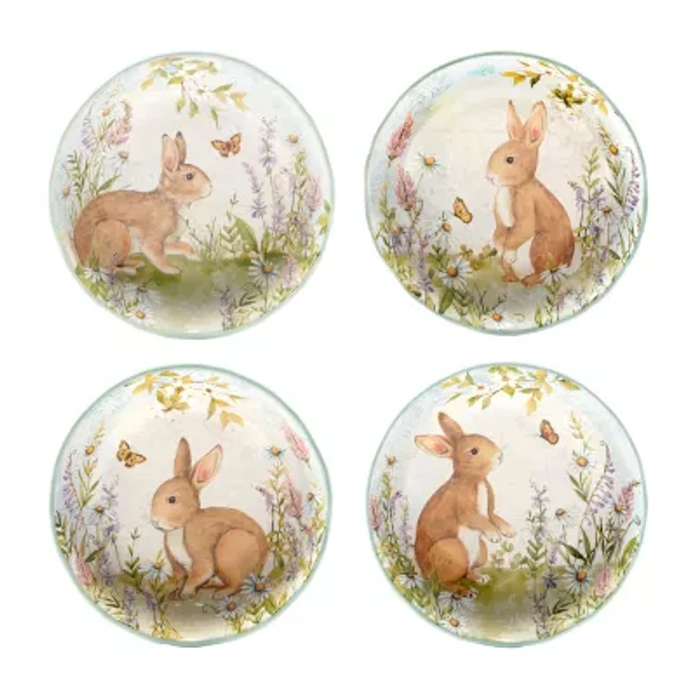 Certified International Easter Meadow 4-pc. Earthenware Soup Bowl