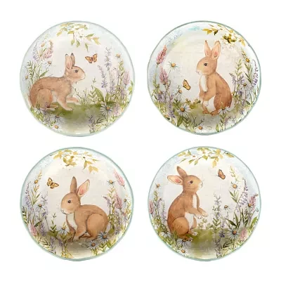 Certified International Easter Meadow 4-pc. Earthenware Soup Bowl