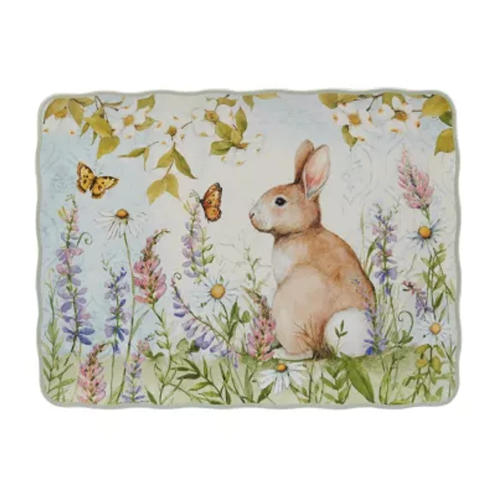 Certified International Easter Meadow Serving Platter