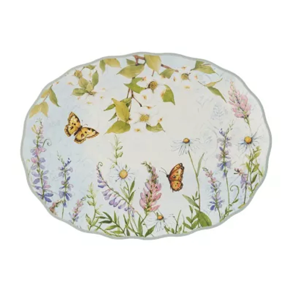 Certified International Easter Meadow Serving Platter