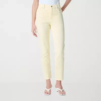 Gloria Vanderbilt Amanda Womens High Rise Regular Fit Ankle Jean
